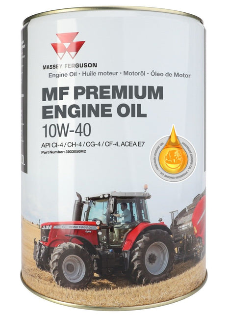 AGCO | Mf Premium Engine Oil 10W-40 20L - 3933050M2 - Massey Tractor Parts