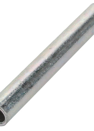 The AGCO Spacer - La300136186, a cylindrical metal tube featuring a hollow center, displayed against a white background.