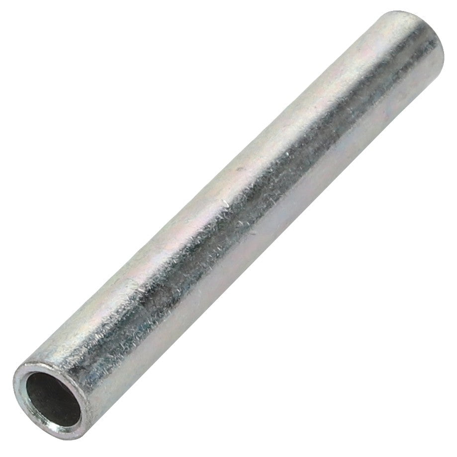The AGCO Spacer - La300136186, a cylindrical metal tube featuring a hollow center, displayed against a white background.