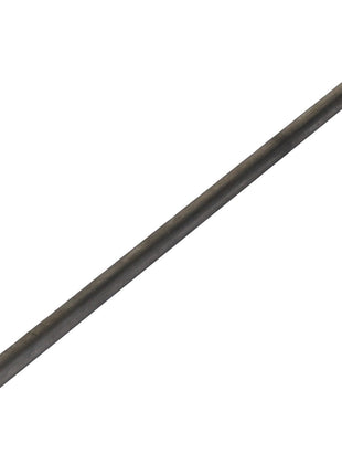 A straight, cylindrical metal rod from AGCO, unblemished and sleek with a smooth and reflective surface, identified as the AGCO CONNECTING ROD - AG109897, set against a pristine white background.