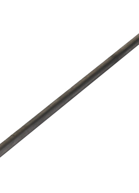 A straight, cylindrical metal rod from AGCO, unblemished and sleek with a smooth and reflective surface, identified as the AGCO CONNECTING ROD - AG109897, set against a pristine white background.
