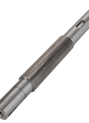 Product Name: AGCO | SHAFT - CG1250208001
Brand Name: AGCO

Description: A cylindrical metal rod branded by AGCO, featuring a smooth finish and multiple slots along its length, known as the Shaft - CG1250208001.