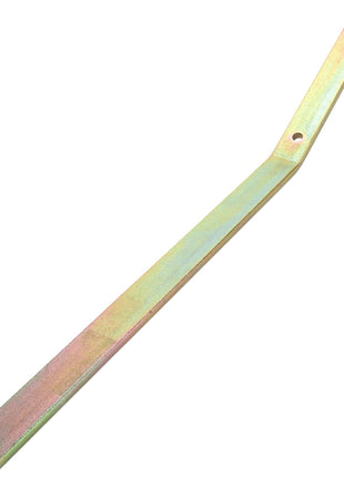 The AGCO | GRIP - D28285127 by AGCO is a metal bar featuring two holes on one end and an angled bend in the middle; additional product description unavailable.