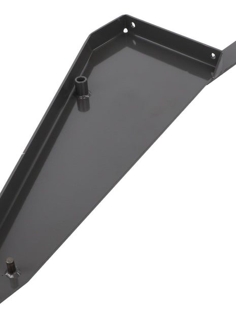 The AGCO FINGER - D44103000 is a triangular metal bracket with multiple mounting points, featuring protruding studs and a hole on one side.
