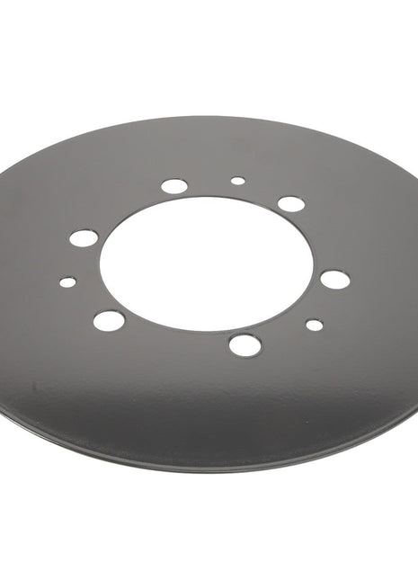 The AGCO | Cap - Acx0081570 is a durable circular metal brake disc with six precisely drilled holes for secure mounting.