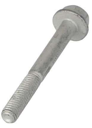Close-up of an AGCO Hex Flange Head Machine Screw (Model: Acw1057980) with a metallic hexagonal head and threaded shaft. The screw is isolated on a white background. No current product description information is available for this item.