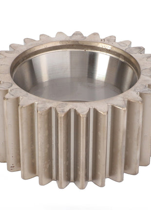 A metal gear with evenly spaced teeth and a smooth central hole, showcasing AGCO Parts Genuine Planetary Gear - F718301020340's superior metallurgy on a plain white background.