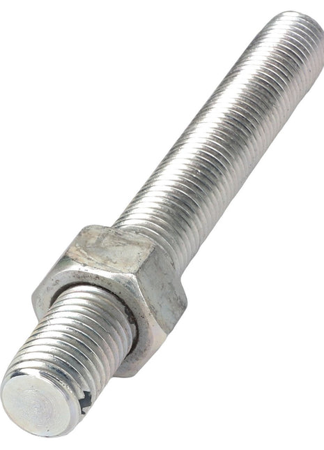 The AGCO Adjustment Rod - Acp0027240 features a metal bolt with a hexagonal nut threaded onto it.