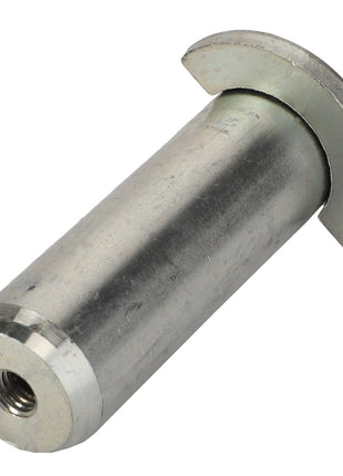 Product: AGCO | PIN - AL11260558

Description: This item is a cylindrical metal pin featuring a semi-circular flat head and a threaded hole at the bottom. No further product description information is available.