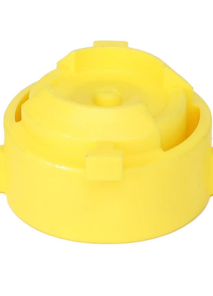 Yellow plastic cap with a cylindrical design and four small tabs around the base. Product: AGCO | CAP - AG427221 by AGCO. No current product description information available.