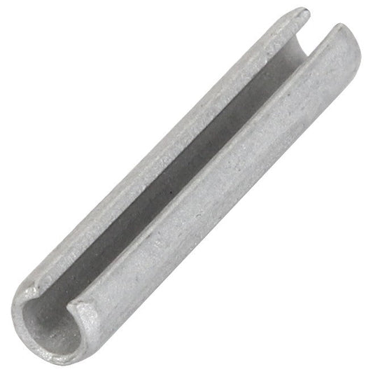 A close-up of the AGCO Slotted Spring Pin - Acx2338130, featuring a slit running along its length.