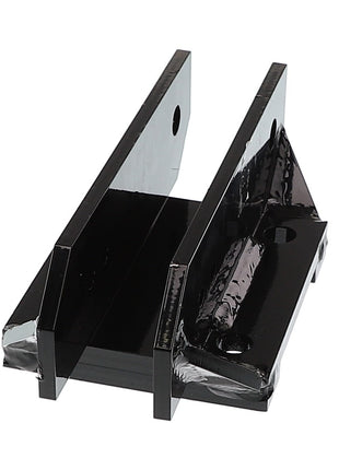 The AGCO HOLDER - EPA65109 is a black, U-shaped metal bracket with holes for mounting and features angled reinforcements on each side. Additional specifications or usage details are not currently available.