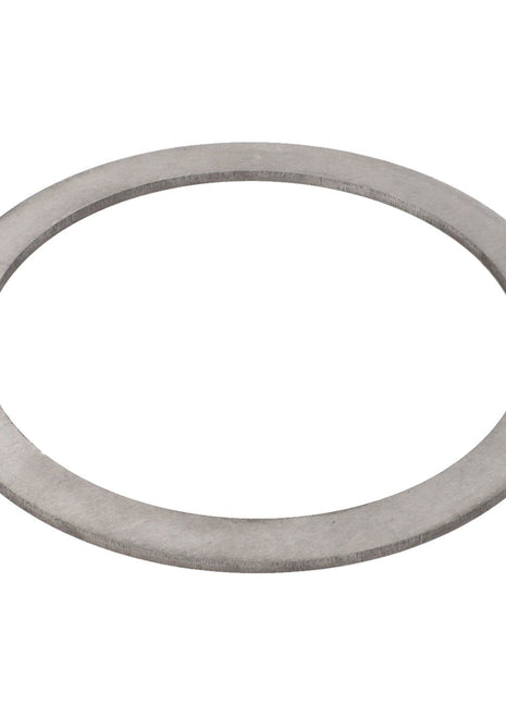 A flat, circular metal ring gasket with a wide outer edge and a large central hole, identified as the AGCO | Adjusting Washer - Acp0369210 by brand AGCO, positioned against a white background. No current product description available.