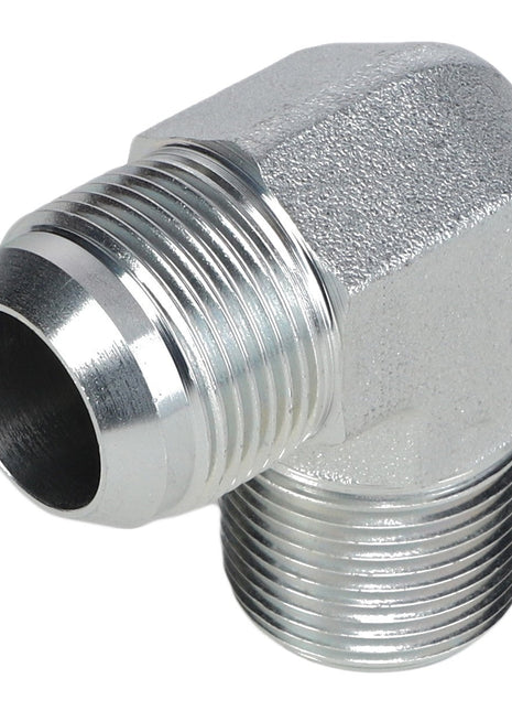 The AGCO | ADAPTER FITTING - AG841606, a durable brass elbow pipe fitting with threaded ends from AGCO, is perfect for securely connecting pipes at a right angle.