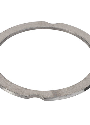A round metal AGCO compensating ring (F007200210350) with two small notches on opposite sides sits on a plain white background. No current product description is available for this item.