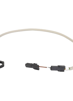 The AGCO | On/Off Push Switch - Acw0439560, from the brand AGCO, features a white cable with a blue connector at one end and a black connector at the other, accompanied by a small black nut. No additional current product description information is available.