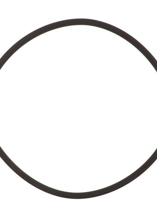 An image of the AGCO | O-Ring - Acp0445890, made from black rubber and slightly misshapen from a perfect circle, on a white background. No current product description available.