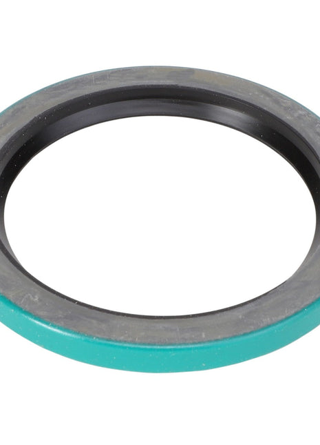 The AGCO | Lip Seal - 8044760 is a round, green and black rubber gasket with an open center, commonly used as a sealing component in mechanical systems. No current product description available for this item.