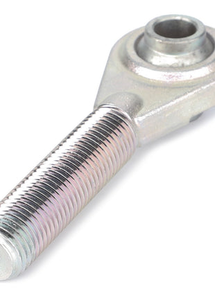 The AGCO | Ball End, Stabiliser Arm - 0.010.5224.3 is a metal rod end bearing featuring a threaded shaft and a cylindrical hole at the opposite end, ideal for linkage components in AGCO Parts machinery.