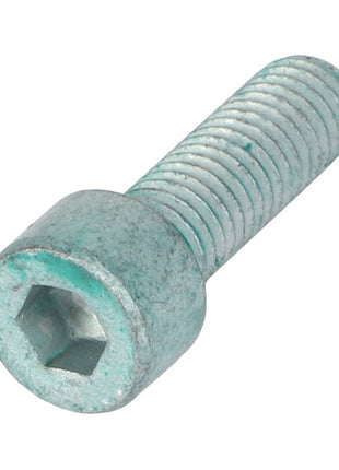 The AGCO Socket Head Bolt - F530200210050 features a single metal hex socket head screw with a partially threaded shaft.