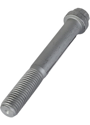 Close-up of the AGCO Hex Flange Head Machine Screw - Acw3652040 with a threaded section at one end and a smooth shank transitioning to a hexagonal head at the other end. No current product description information is available.
