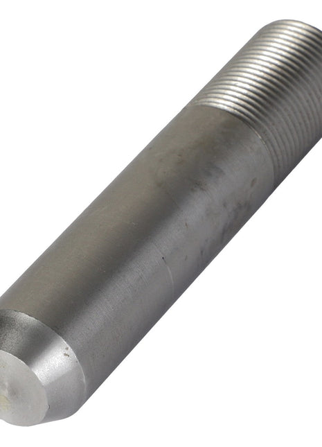 The AGCO | STUD BOLT - AG261904 is a cylindrical metal rod featuring a smooth surface on one end and threaded grooves on the other.