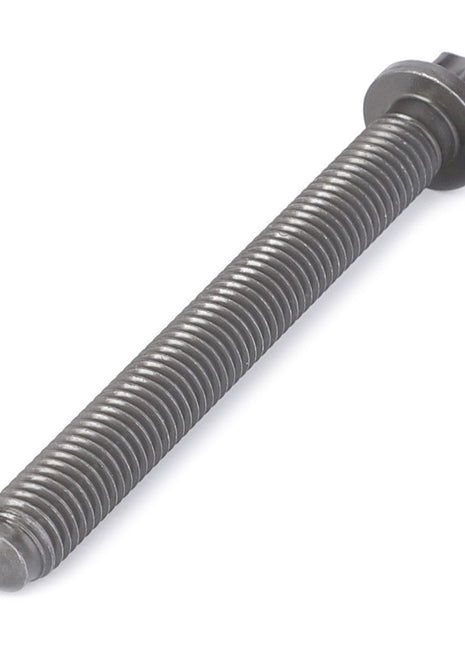 A close-up view of the AGCO Hex Socket Screw - F119200211060, featuring a threaded shaft and an integrated flange head.