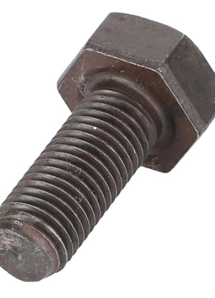 Close-up of the AGCO | Hex Cap Screw - Va021754, featuring a threaded shaft and a hexagonal head, ideal for securely fastening materials together.