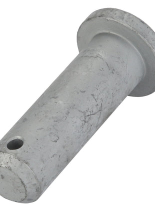 The AGCO Clevis Pin - Acw153000A is a cylindrical metal pin featuring a flared head and a hole near the opposite end.