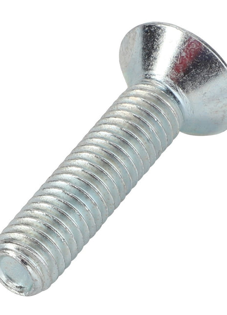 A close-up image of the AGCO COUNTERSUNK CAPSCREW - 0902-60-46-00, featuring a metal screw with a flat head and threaded shaft, is presented. Currently, there is no additional product description information available.