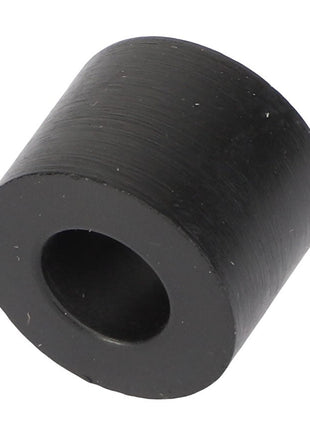 A black cylindrical plastic spacer with a hole through the center, shown against a white background. Product Name: AGCO | SUPPORT - AL5215150 by AGCO.