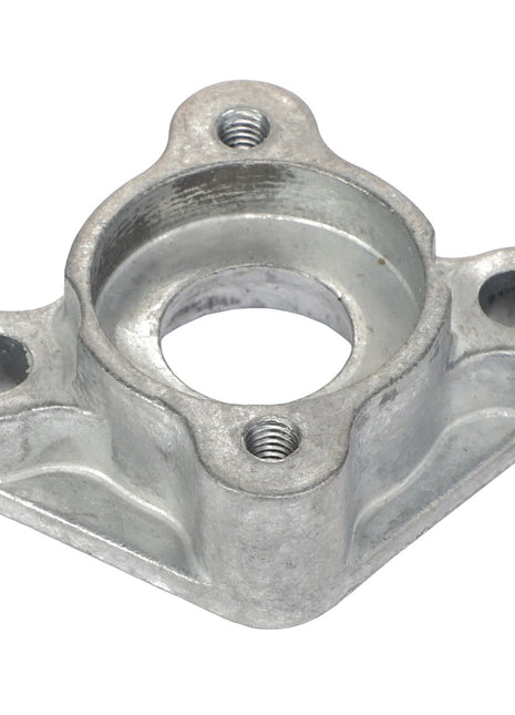 The AGCO RETAINER - AL521648, a metal bracket equipped with a central circular hole and three additional smaller holes for mounting, is available; however, no current product description information is provided.