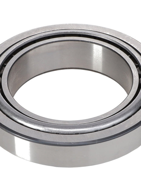 A close-up of a single, silver-colored tapered roller bearing, identified as the AGCO | TAPER ROLLER BEARING - AG726338, with an inner and outer ring clearly visible. No current product description information is available.