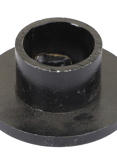 A circular black metal component with a central cylindrical protrusion, identified as the AGCO | GUIDE - EPA71071 by the brand AGCO.