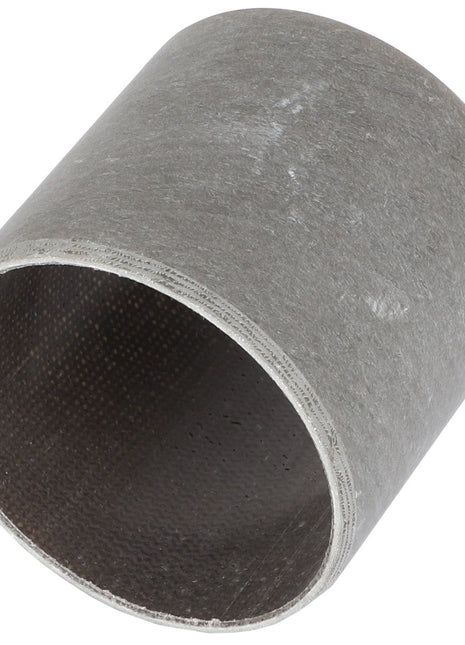 A cylindrical metal pipe fitting identified as the AGCO | Bush - Acw0805690 by the AGCO brand, has a rough texture, gray color, and dark interior. It is positioned at a slight angle. No relevant keywords can be identified from the provided description.