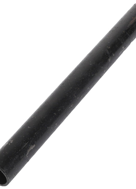 A black cylindrical metal sleeve with a slightly worn surface, viewed against a white background. Product Name: AGCO | SLEEVE - E64107 by AGCO. Further product description information is currently unavailable.