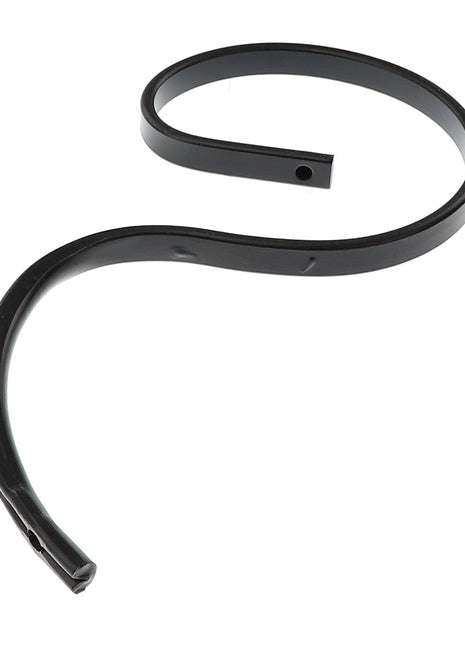 The AGCO | SHANK - EP6612 is a coiled, black plastic tubing with a smooth surface and a small hole near one end, perfect for various applications.