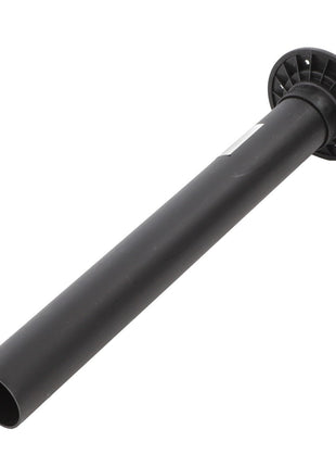 Product Name: AGCO | Black plastic pipe with flanged end isolated on white background, potentially used in plumbing or industrial settings. 
Brand: AGCO
Model: Bat Tube - Fel103229

