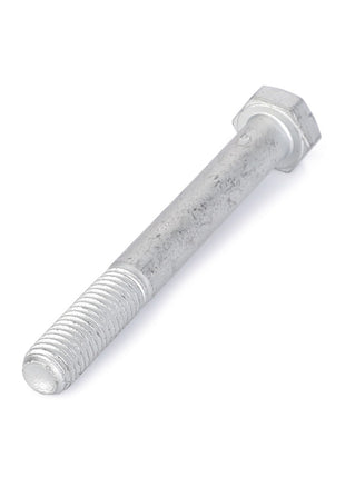 A silver AGCO hex head bolt, model 3009517X1, 108mm long with a threaded end, lying on a white background.
