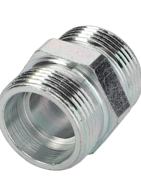 The AGCO | Union - Acw1634920, a metal connector fitting produced by the brand AGCO, features external threaded ends and is used for joining pipes or tubes. Unfortunately, no additional product description information is available at this time.