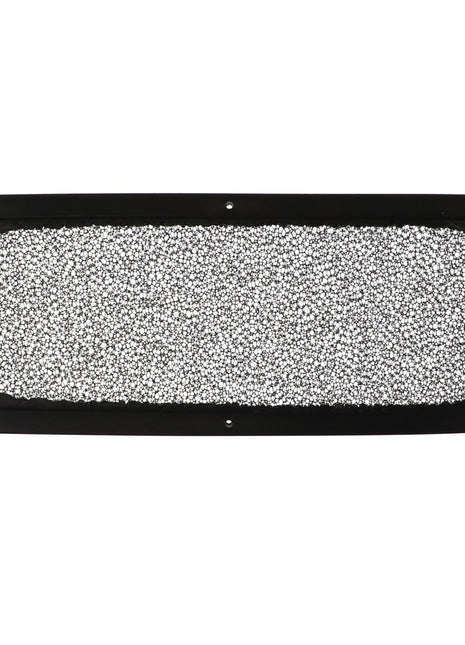 The AGCO Filter - Acx305367A is a rectangular foam air filter housed in a sleek black plastic frame featuring multiple mounting holes for easy installation.