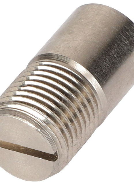 The AGCO | STOP - AG057770 is a metal thumb screw featuring a slotted head and threaded body, designed for manually fastening materials without the need for a screwdriver. No current product description information is available.