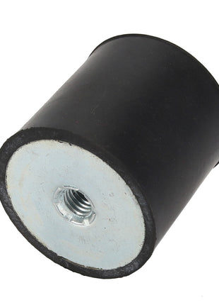 AGCO | BUFFER - D46480700 is a cylindrical rubber isolation mount by AGCO, featuring a threaded metal insert, designed to reduce vibration and noise in machinery. No current product description information is available.