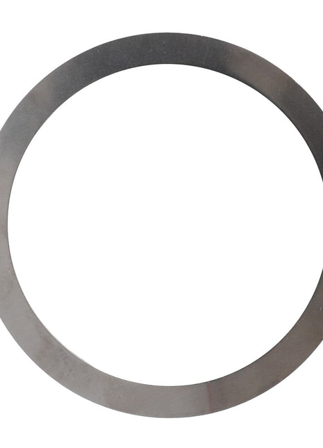 AGCO Shim - F334310020080, a circular metal washer with a hollow center, is set against a pristine white background.