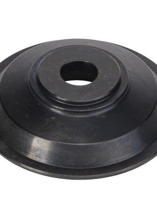 A black, circular rubber gasket with a central hole, identified as the AGCO | Flange - Acw1539330 by the brand AGCO, sits against a plain white background.