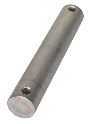 The AGCO | Link Pin - Acp0001470 is a robust cylindrical metal rod with precision-drilled holes near each end.