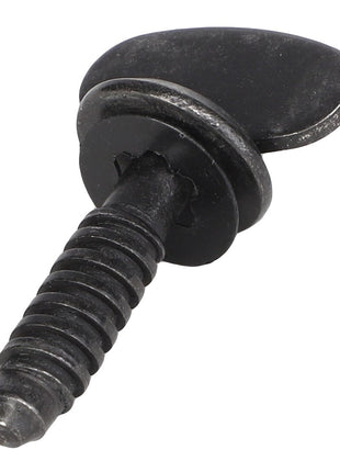 Close-up of the AGCO | THUMB SCREW - AG718333, featuring a black threaded shaft and two flat wings designed for hand-twisting. No current product description information is available.