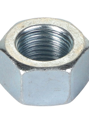 A close-up image of a hexagonal metal nut with internal threading, typically paired with the AGCO Hexagonal Head Bolt (Model AG561400) for fastening purposes. Current product description information is not available from AGCO.