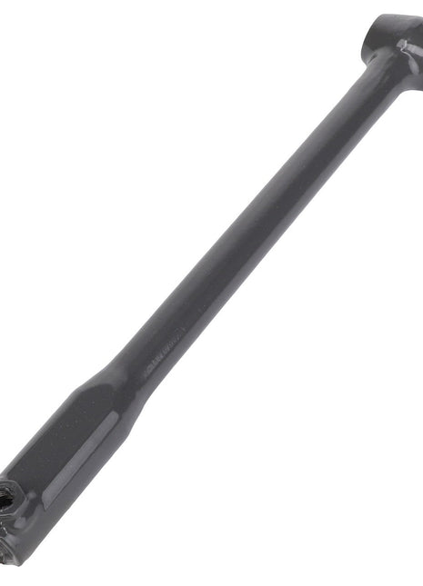 The AGCO | Tie Rod - Acx3362560 is a durable black metal breaker bar featuring a sturdy rectangular base and a versatile socket head for easy tool attachment.
