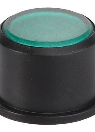 A black cylindrical push button with a green top. The product name is AGCO | BUTTON - D44900184, and it is manufactured by AGCO. No current product description information is available.